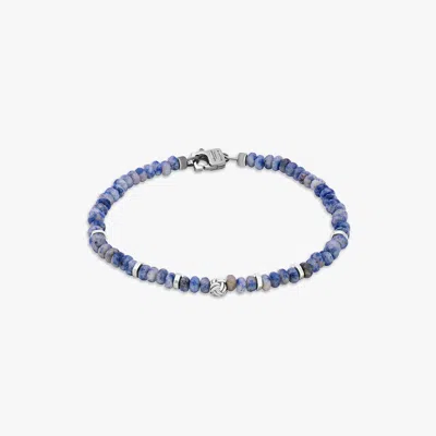 Tateossian Nodo Beaded Bracelet In Blue Sodalite - S