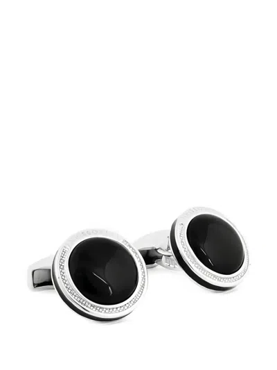 Tateossian Onyx-embellished Cufflinks In Black