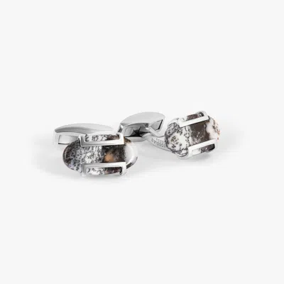 Tateossian Oval Dendritic Agate Cufflinks