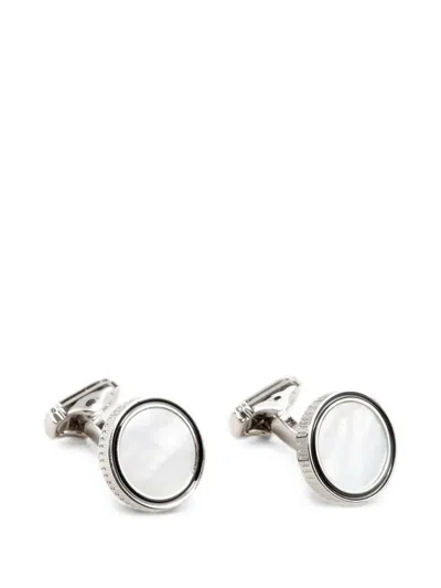 Tateossian Oval-shape Cufflinks In Silver