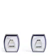 Tateossian Palladium Mother-of-pearl-detail Ascot Cufflinks In Metallic