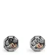 Tateossian Palladium Octo Gear Cufflinks In Metallic
