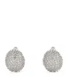 Tateossian Palladium-plated And Swarovski Crystal Hedgehog Cufflinks In White