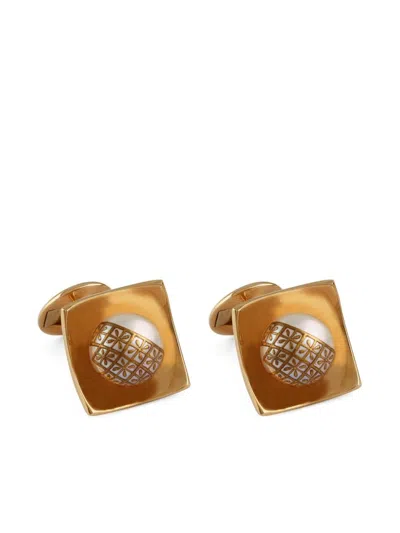 Tateossian Pearl Detailing Cufflinks In Gold