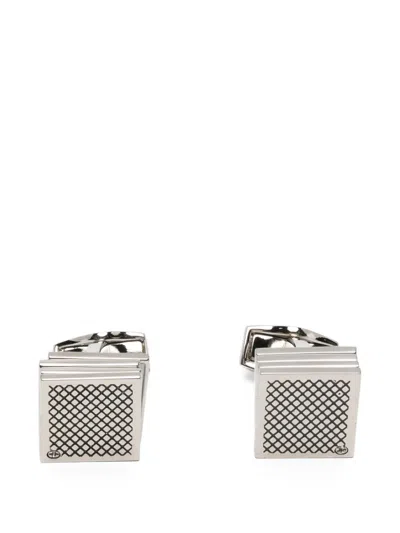 Tateossian Playing Card Rectangular Cufflinks In Metallic