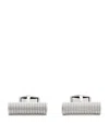 Tateossian Polished Cable Rope Cufflinks In Silver