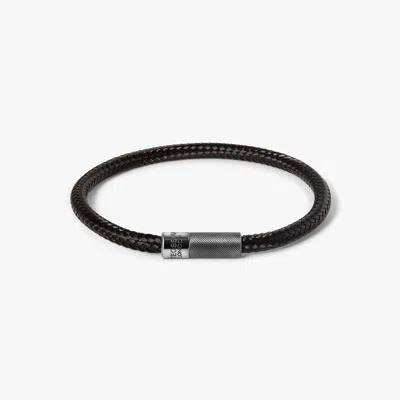 Tateossian Pop Rigato Rame Bracelet In Black - L