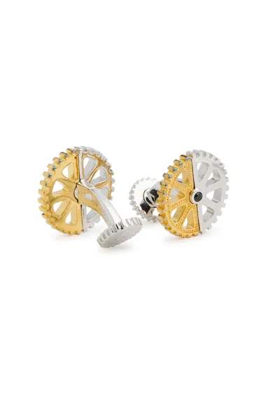 Tateossian Puzzle Gear Gold-plated Cufflinks