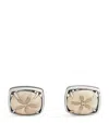 Tateossian Rhodium-plated Sterling Silver And Echinoid Cufflinks In Silver