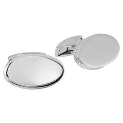 Pre-owned Tateossian Rhodium Plated Sterling Silver Cufflinks In Multi