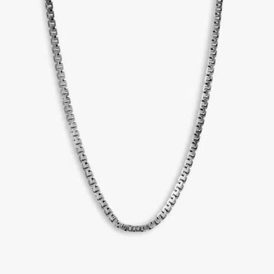 Tateossian Rhodium Plated Sterling Silver Hellenica Necklace