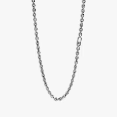 Tateossian Rogato Signifier Necklace In Oxidised Silver