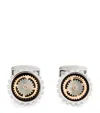 Tateossian Rotare Gear Cufflinks In Silver