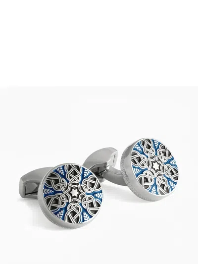 Tateossian Round Cufflinks In Metallic