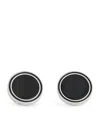 Tateossian Round Onyx Cufflinks In Black