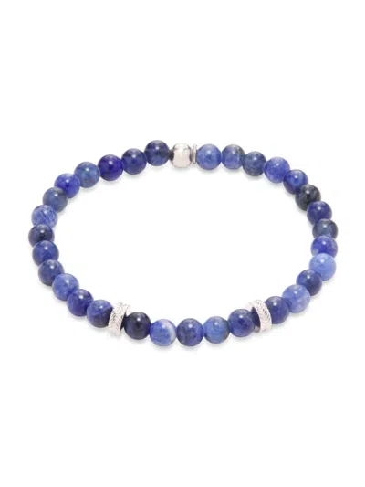 Tateossian Rt Tyre Sodalite Beaded Medium Bracelet