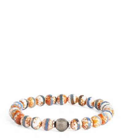 Tateossian Ruthenium-plated Lhasa Graffiato Bracelet