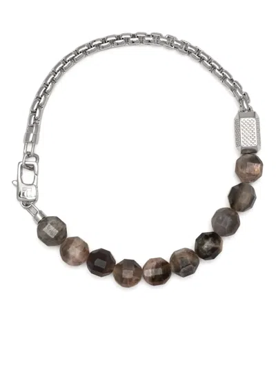 Tateossian Hexade Beaded Bracelt In Black
