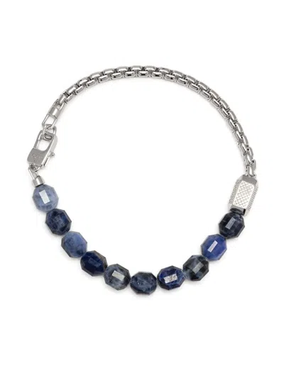Tateossian Hexade Beaded Bracelet In Blue
