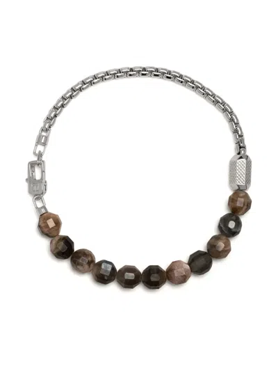 Tateossian Hexade Beaded Bracelet In Black