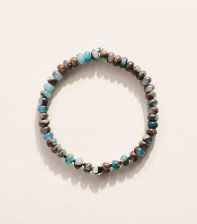 Tateossian Silver And Jasper Beaded Bracelet In Multi