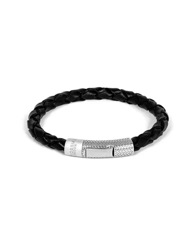 Tateossian Silver Bracelet In Black