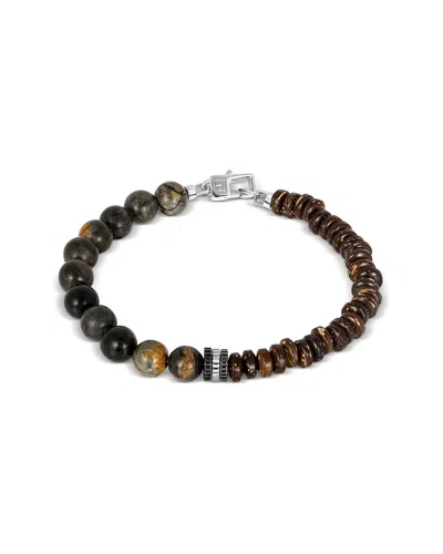Tateossian Silver Bracelet In Pattern