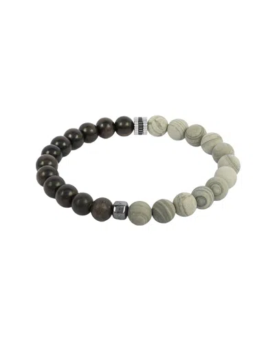 Tateossian Silver Bracelet In Red