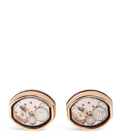 Tateossian Skeleton Cufflinks In Gold
