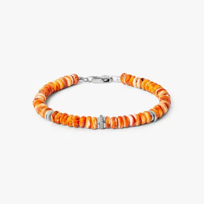 Tateossian Spiny Oyster Bracelet In Orange (limited Edition) - M