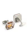 Tateossian Square Gear Cufflinks In Silver