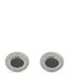 Tateossian Sterling Silver And Hematite Cufflinks In Silver