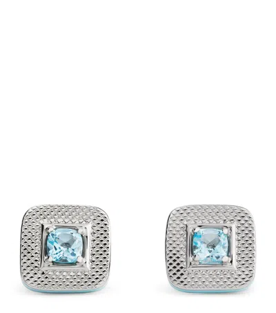 Tateossian Sterling Silver Reffrato Cufflinks In Metallic