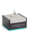 Tateossian Sterling Silver Tie Clip In Multi