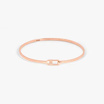 Tateossian T-bangle In Hammered 18k Rose Gold - M