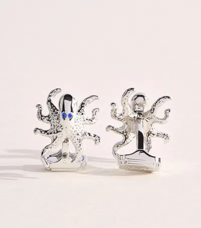 Tateossian Thompson Palladium-plated Octopus Cufflinks In Metallic