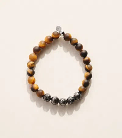 Tateossian Tigers Eye Beaded Bracelet In Multi