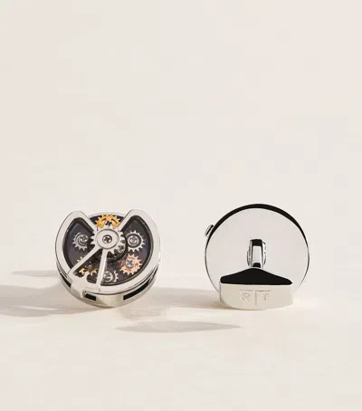 Tateossian Timone Gear Cufflinks In Multi