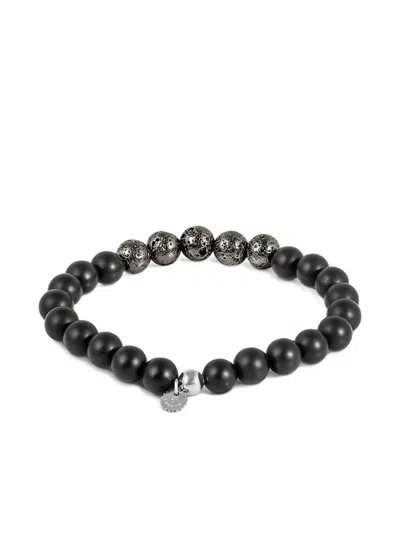 Tateossian Vesuvios Beaded Bracelet In Black