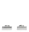 Tateossian White Bronze-plated Cylinder And Enamel Cufflinks In Black