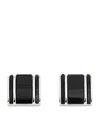Tateossian White Bronze-plated Square Onyx Cufflinks In Black