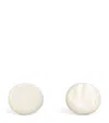 Tateossian White Bronze-plated Woven White Mother Of Pearl Cufflinks In White