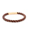 TATEOSSIAN WOMEN'S PHILIP ROSE GOLDPLATED SILVER & LEATHER BRAIDED BRACELET