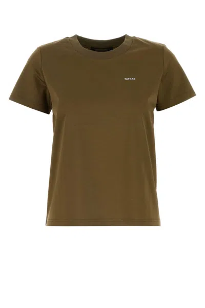 TATRAS ARMY GREEN COTTON T-SHIRT