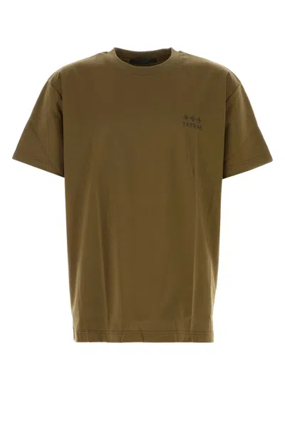TATRAS ARMY GREEN COTTON T-SHIRT