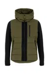 Tatras Long Quilted Down Jacket With Adjustable Cuffs In Olive