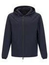 Tatras 'audee' Jacket Hooded Design Elastic Cuffs In Blue
