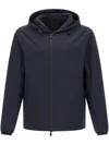 Tatras 'audee' Jacket Hooded Design Elastic Cuffs In Blue