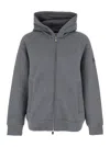 Tatras Baccaro Grey Sweatshirt With Hood And Logo Patch On The Sleeve In Cotton Man In Gray
