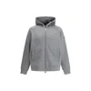 Tatras Baccaro Grey Sweatshirt With Hood And Logo Patch On The Sleeve In Cotton Man In Gray
